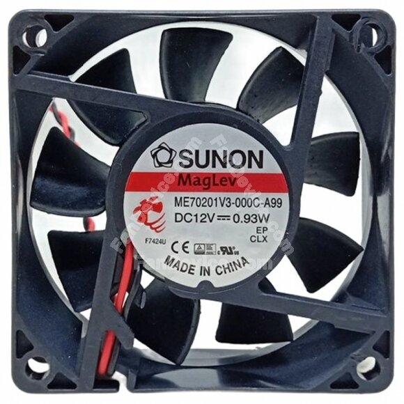 Sunon Maglev ME70201V3-000C-A99 DC 12V 0.93W 2 / 3 Wires Axial Fan