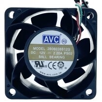 AVC 2B06038B12G DC 12V 2.20A 4 Wires Ball Bearing Axial Cooling Fan