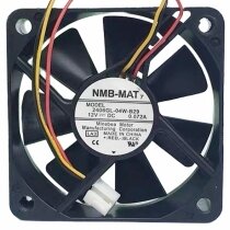 NMB-MAT 2406GL-04W-B29 DC 12V 0.072A 3 Wires 6015 Axial Cooling Fan