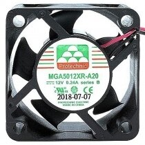 Protechnic MGA5012XR-A20 DC 12V 0.24A 2 Wires Cooling Fan