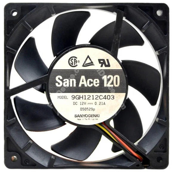 Sanyo 9GH1212C403 12V 0.21A 2 / 3 Wires 12025 Axial Fan