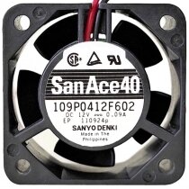 Sanyo 109P0412F602 12V 0.09A 2 / 3 Wires Cooling Fan