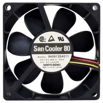 Sanyo 9A0812G4011 12V 0.38A 2 / 3 Wires Cooling Fan