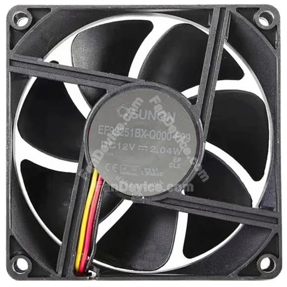 Sunon EF92251BX-Q000-F99 12V 2.04W 3 Wires Cooling Fan