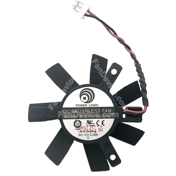 PowerLogic PLD05010S12HH 12V 0.25A 2 Wires Cooling Fan