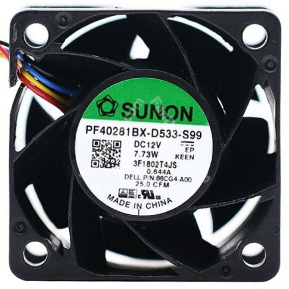 Sunon PF40281BX-D533-S99 12V 7.73W Axial Cooling Fan