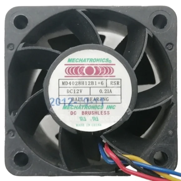 MECHATRONICS MD4028H12B1+6 RSR 12V 0.21A 4 Wires Cooling Fan