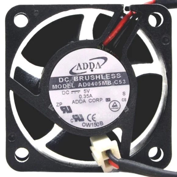 ADDA AD0405MB-C53 5V 0.35A 2 Wires Axial Cooling Fan