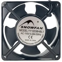 SNOWFAN YY12038HBL1 110V 0.28A 2 Wires Axial Cooling Fan