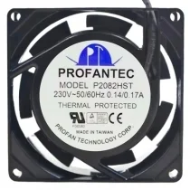 PROFANTEC P2082HST 230V 0.14/0.17A 2 Wires Cooling Fan