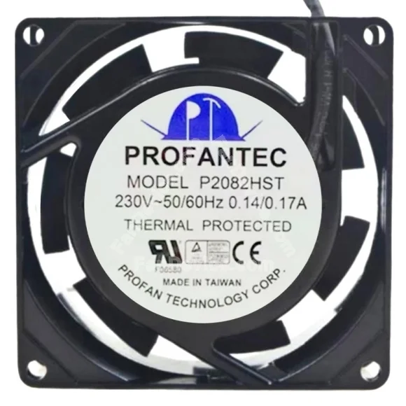 PROFANTEC P2082HST 230V 0.14/0.17A 2 Wires Cooling Fan