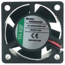 YH-XQF X4020D24HB 24V 0.12A 2 Wires Axial Cooling Fan