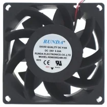 RUNDA RD8038S24M-SS 24V 0.33A 2 Wires Axial Cooling Fan