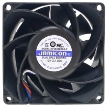 JAMICON KF0838B1SA-R 12V 1.20A 3 Wires Axial Cooling Fan