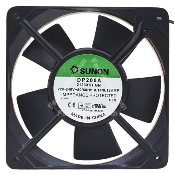 Sunon 2123XST 220-240V 0.14/0.12AMP 4 Wires Cooling Fan
