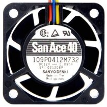 Sanyo 109P0412M732 12V 0.095A 3 Wires Axial Cooling Fan