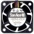 Sanyo 109P0412M732 12V 0.095A 3 Wires Axial Cooling Fan