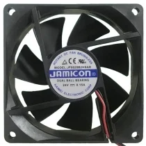 JAMICON JF0825B2HSAR 24V 0.15A 2 Wires Axial Cooling Fan