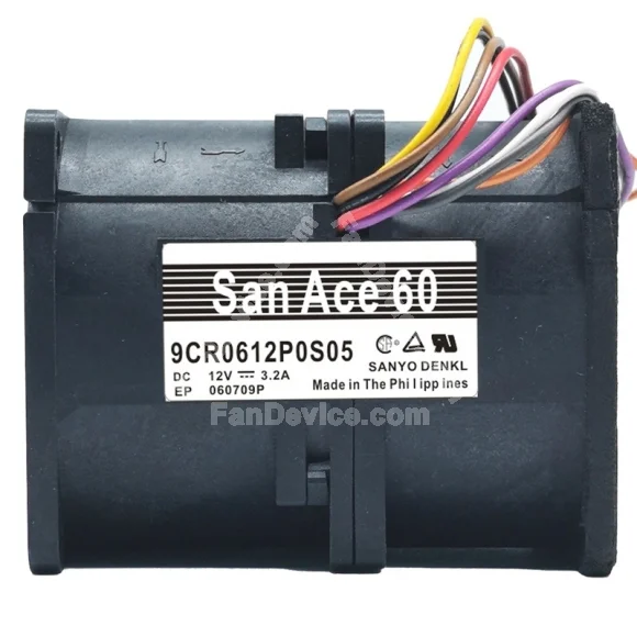 Sanyo 9CR0612P0S05 12V 3.2A Axial Cooling Fan