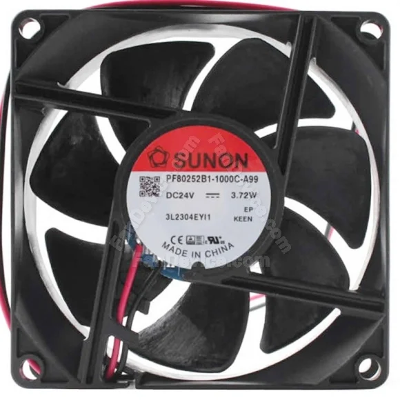 Sunon PF80252B1-1000C-A99 24V 3.72W 2 Wires Axial Cooling Fan