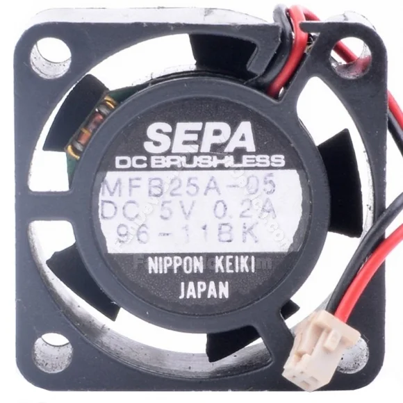SEPA MFB25A-05 5V 0.2A 2 Wires DC Brushless Axial Cooling Fan