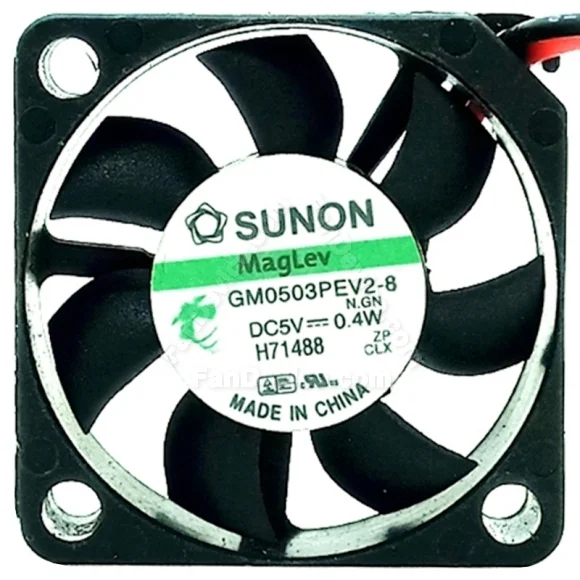 Sunon GM0503PEV2-8 5V 0.4W 2 Wires Maglev Axial Cooling Fan