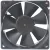 Nidec M33423-16 DC 24V 0.16Amp 2 Wires Axial Cooling Fan