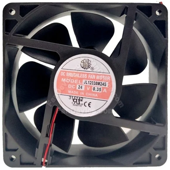 JIULONG JL12038M24S 24V 0.35A DC Brushless 2 Wires Axial Cooling Fan