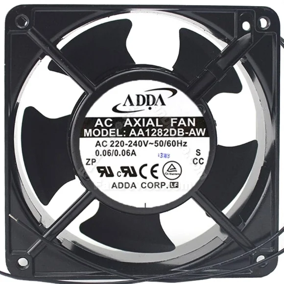 ADDA AA1282DB-AW 220-240V 0.06A 2 Wires Axial Cooling Fan