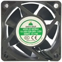 XIANGYU XY-6025B2H 110-240V 0.05A 2 Wires Axial Cooling Fan