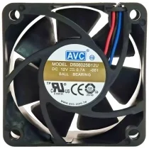AVC DB06025B12U 12V 0.7A 3 Wires Ball Bearing Axial Cooling Fan