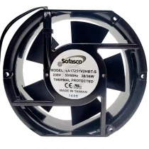 Sofasco SA17251V2HBT-S 230V 38/36W 2 Wires Thermal Protected Cooling Fan
