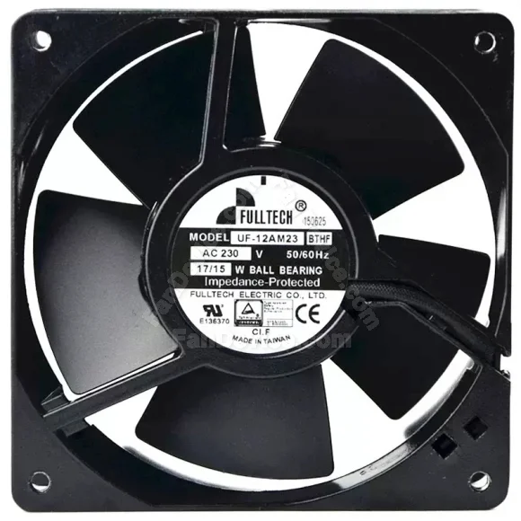 FULLTECH UF-12AM23 BTHF 230V 17/15W Ball Bearing Impedance Protected Cooling Fan