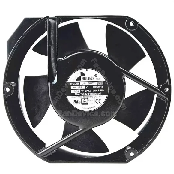 FULLTECH UF-15KC11 BTH 115V 39/38W Ball Bearing Thermally Protected Cooling Fan