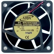 ADDA AD0612EB-A71GP 12V 0.75A DC Brushless 2 Wires Axial Cooling Fan