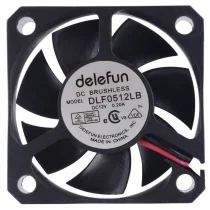 Delefun DLF0512LB 12V 0.20A DC Brushless 2 Wires Axial Cooling Fan