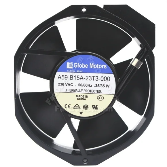 Globe Motors A59-B15A-23T3-000 230V 35/35W Thermally Protected Cooling Fan