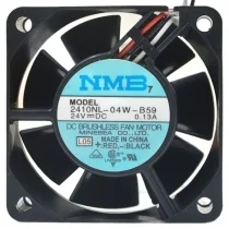NMB 2410NL-04W-B59 24V 0.13A DC Brushless 3 Wires Axial Cooling Fan