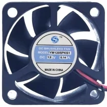 YM YM1205PKS1 12V 0.14A 2 Wires DC Brushless Axial Cooling Fan