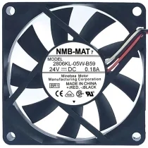 NMB-MAT 2806KL-05W-B59 DC 24V 0.18A 3 Wires Axial Cooling Fan