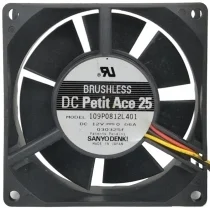 Sanyo 109P0812L401 12V 0.06A DC Brushless 3 Wires Axial Cooling Fan