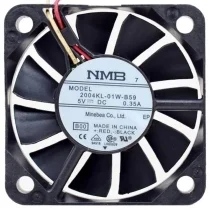 NMB 2004KL-01W-B59 DC 5V 0.35A 3 Wires Axial Cooling Fan