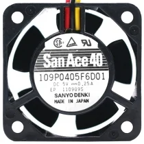 Sanyo 109P0405F6D01 DC 5V 0.25A 3 Wires Axial Cooling Fan