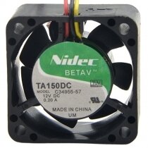 Nidec TA150DC C34955-57 DC 12V 0.20A 3 Wires Axial Cooling Fan