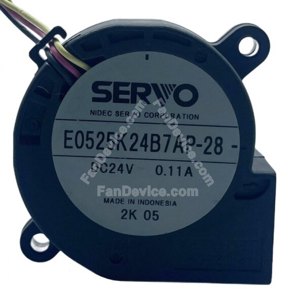 Servo E0525K24B7AP-28 DC 24V 0.11A 3 Wires Blower Cooling Fan