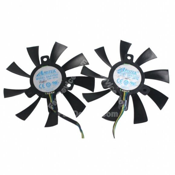 APISTEK GAA102U DC 12V 0.35A Axial Cooling Fan