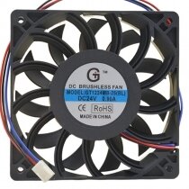 GT1224MB-25 DC 24V 0.90A 2 Wires / 3 Wires Brushless Axial Cooling Fan