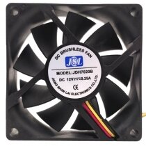JSL JDH7020B DC 12V 0.25A 2 Wires / 3 Wires Brushless Cooling Fan