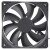 SANONDA KF12025H12B DC 12V 0.72A 2 Wires Brushless Axial Cooling Fan