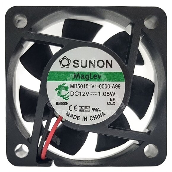 Sunon Maglev MB50151V1-0000-A99 DC 12V 1.05W 2 Wires Axial Cooling Fan